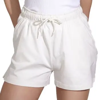 Bread & Boxers Bread and Boxers Sweatshorts Benhvit økologisk bomull X-Large Dame