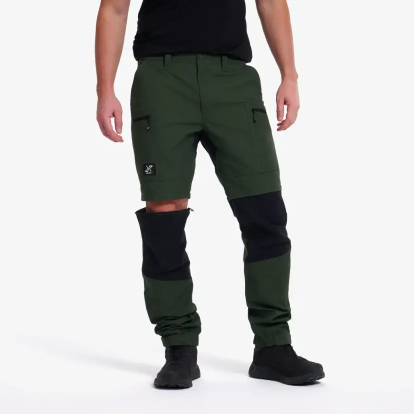 RevolutionRace Nordwand Pro Zip-off Pants Herre Forest Green/Black