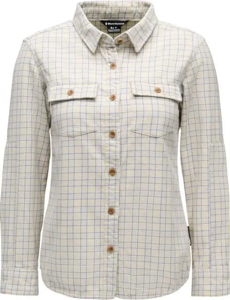 Black Diamond Black Diamond Women's Project Twill Long Sleeve Shirt Chalk-fog Blue