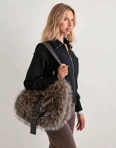 Nelly Nelly - Brun - The Faux Fur Bag