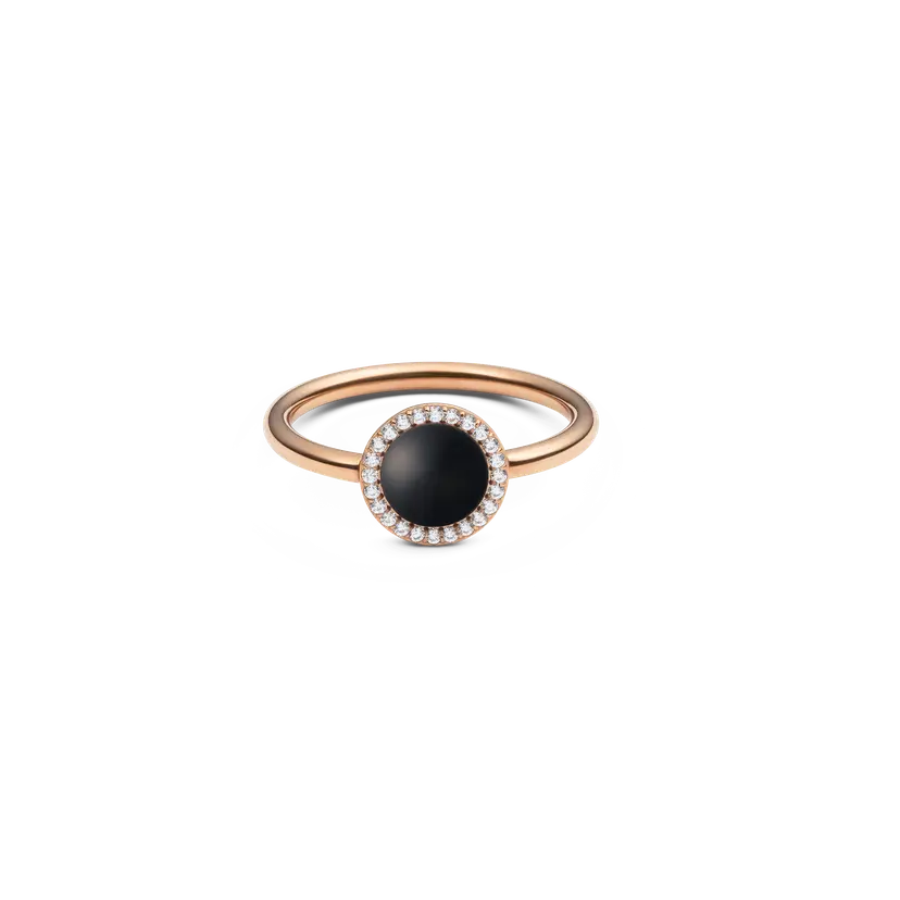 Daniel Wellington Rose Gold Ring Audrey Black Agathe | DW