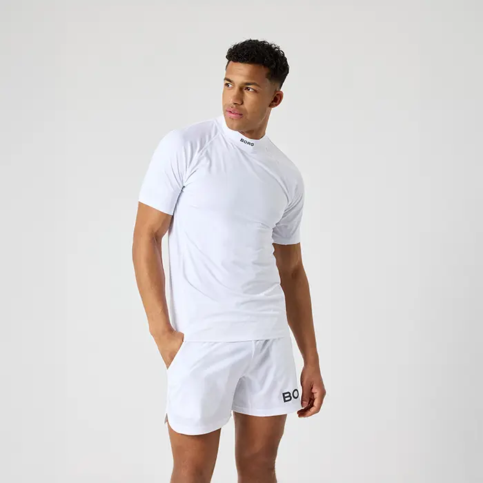 Björn Borg Mock Neck T‑skjorte Hvit