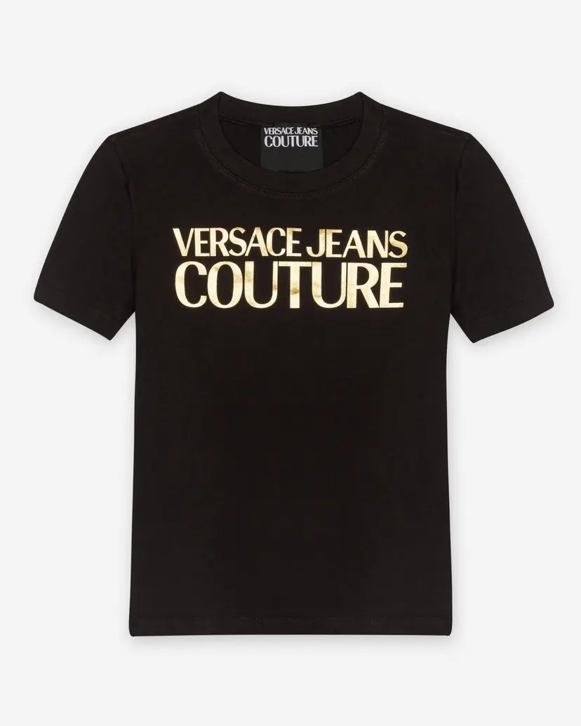 Versace Jeans Couture Versace Jeans Couture Logo Ist. Foll Black T-shirt
