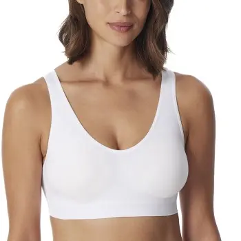 Schiesser Schiesser BH Bustier Removable Pads Bra Hvit polyamid Dame