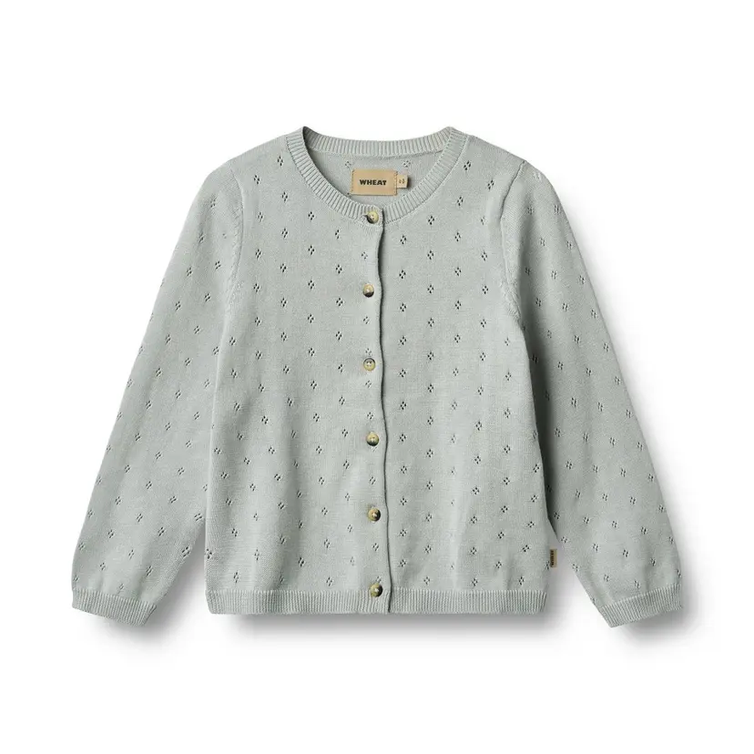 Wheat Wheat Knit Cardigan Maia Soft Blue (98 /3 år)