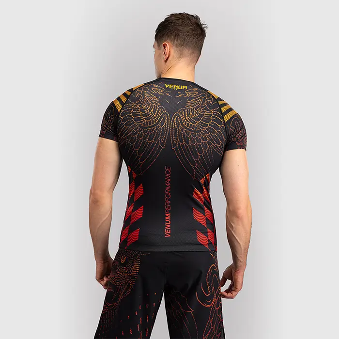 Venum Venum Quetzal Fury Rashguard Svart Rød Oransje