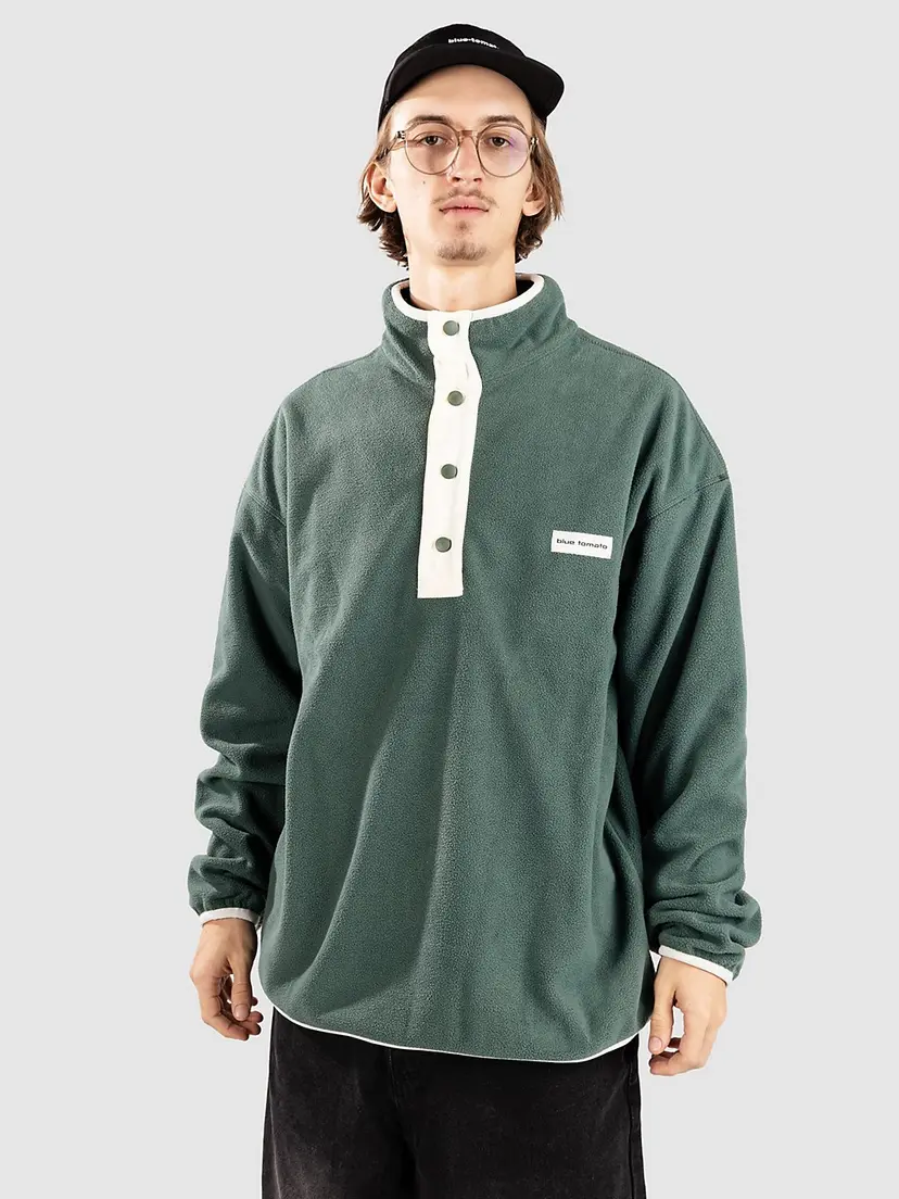 Blue Tomato Blue Tomato Fleece Half-Zip Fleecegenser grønn