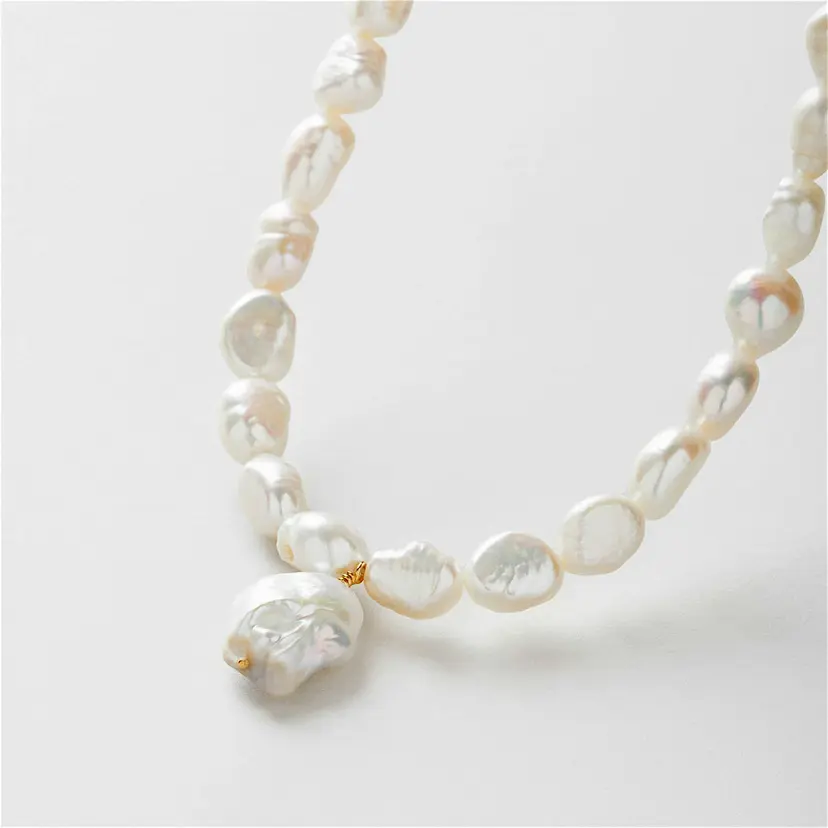 Safira Alba Pearl Halskjede