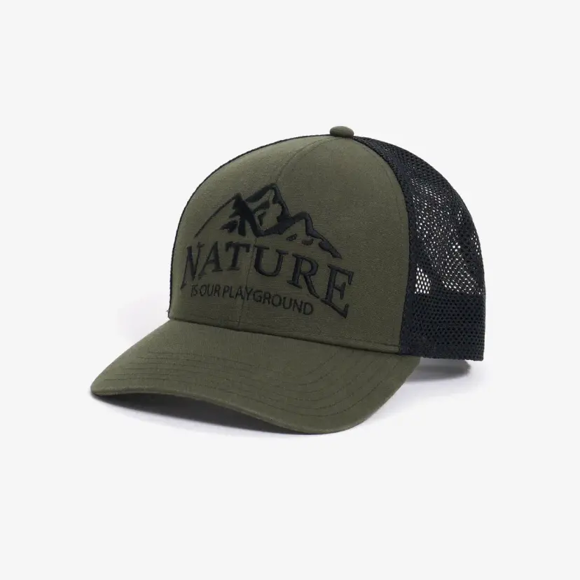 RevolutionRace Trucker Snapback Cap Unisex Grape Leaf