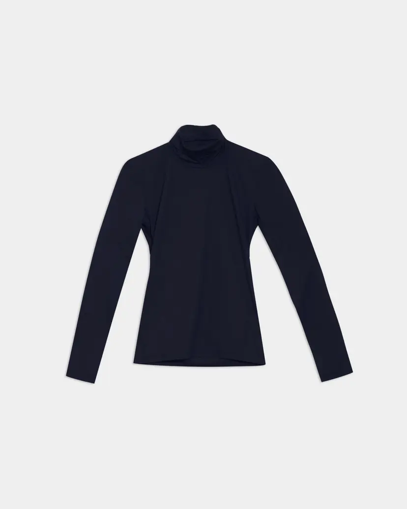 Jijil Jijil JPI25TS170 Blue Turtleneck sweater