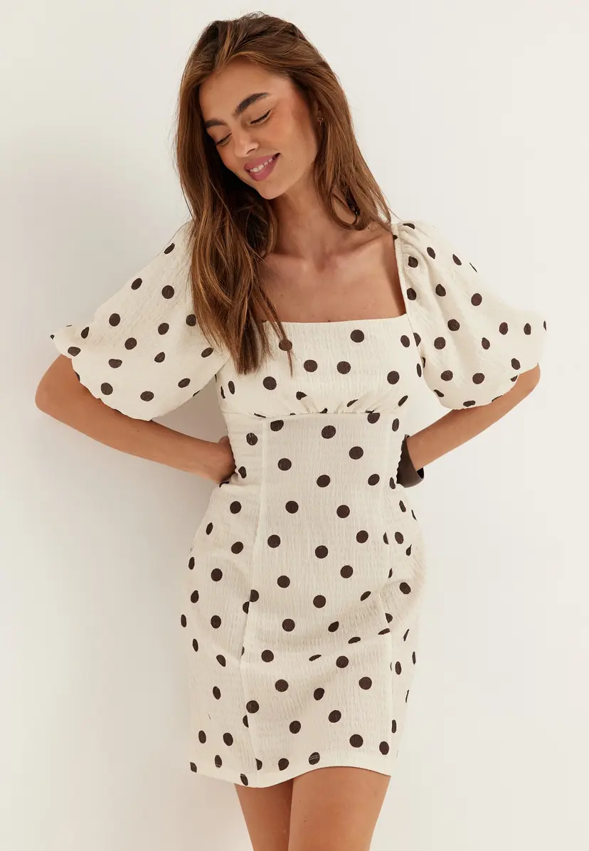 Bubbleroom Volume Sleeve Mini Dress