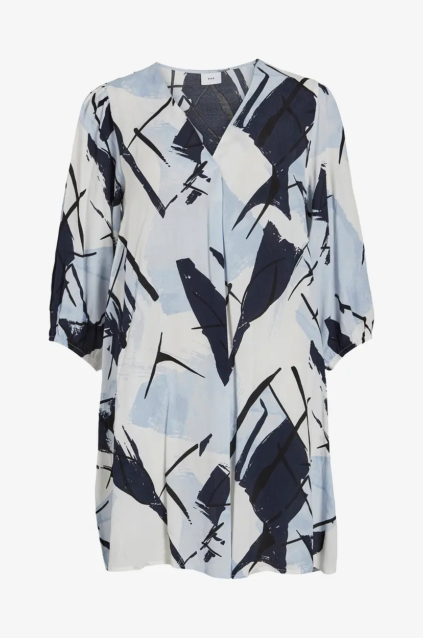 Vila Kjole viDaca Zum 3/4 Short Dress - Blå