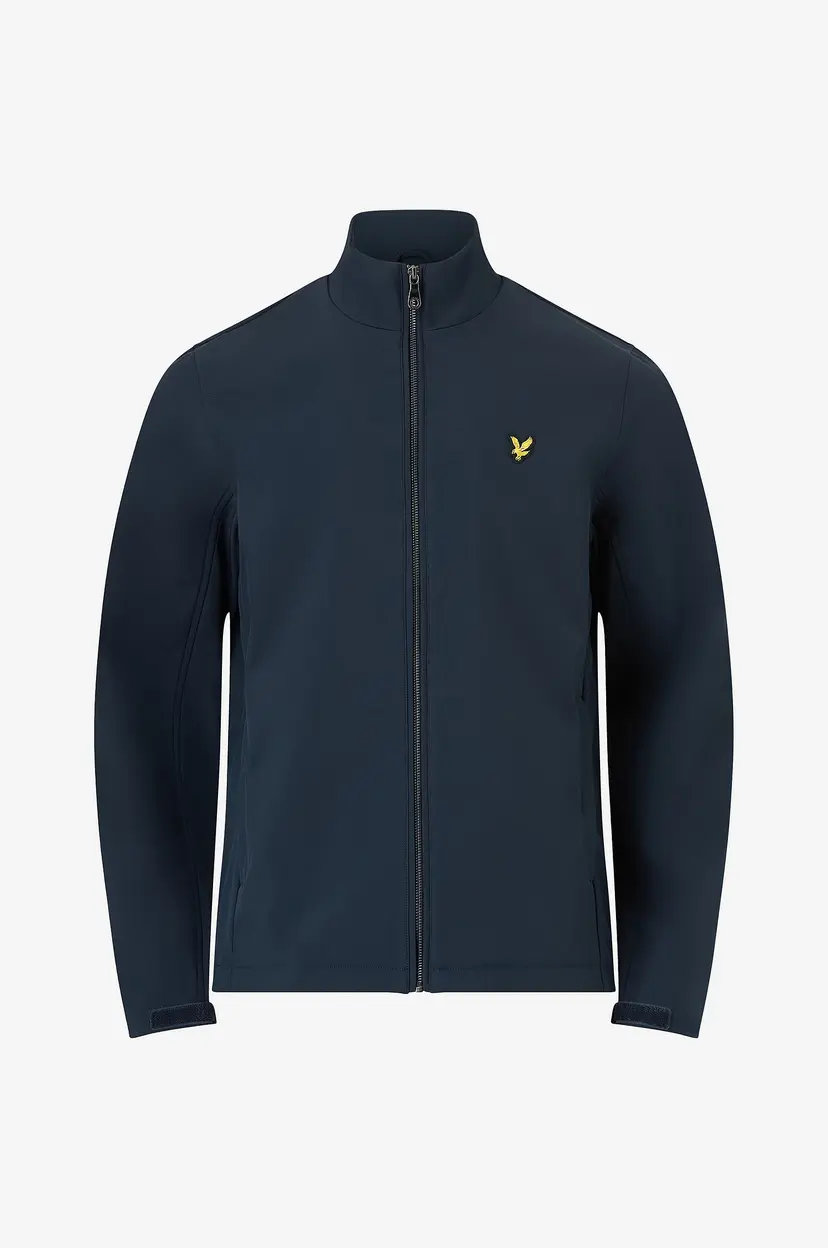 Lyle & Scott Jakke Mesh Back Softshell Funnel Neck - Blå
