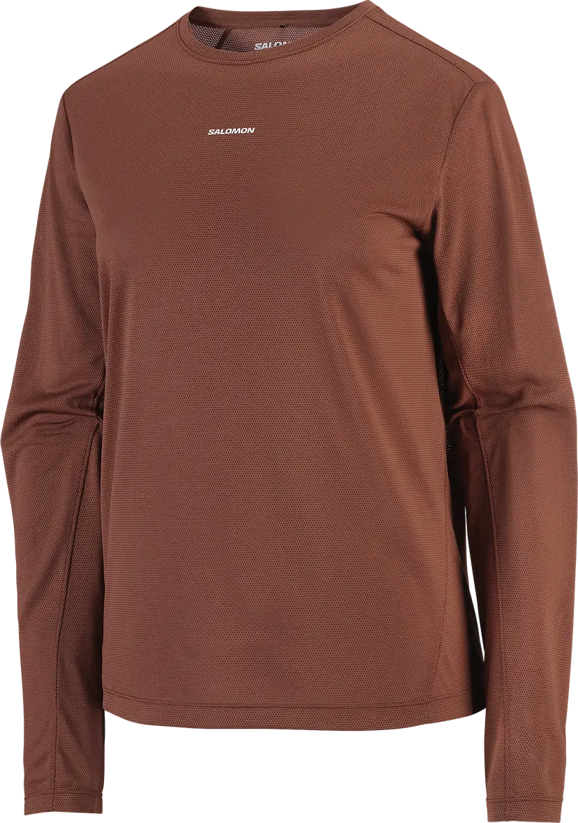 Salomon Salomon Women's Shkout Core Long Sleeve Tee Burnt Umber