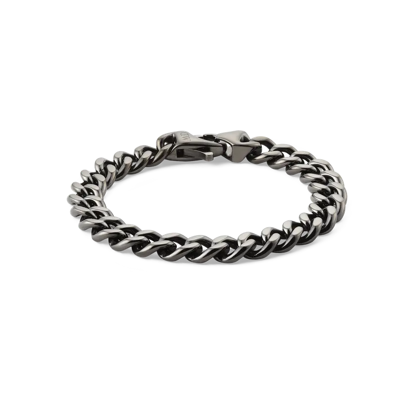 Daniel Wellington Graphite Bracelet Ellipse Cuban Chain | DW