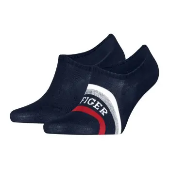 Tommy Hilfiger Tommy Men Tab Footie Socks Strømper 2P Marine Str 43/46