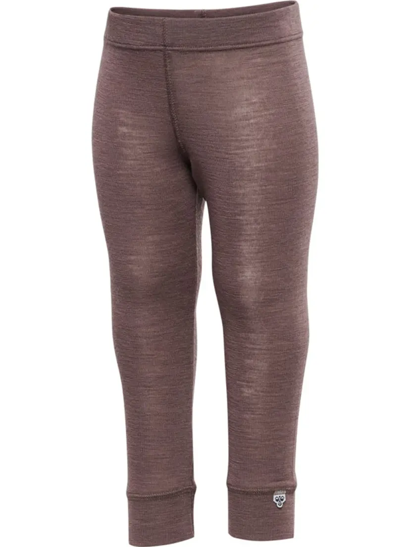 Hummel Hummel Mini Ull Rib Leggings Twilight Mauve (74 / 9 mnd)