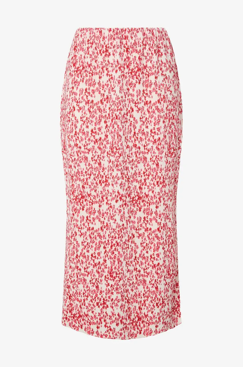 Pieces Maxi skjørt pcFlora HW Ankle Skirt Jrs Msa BC - Hvit