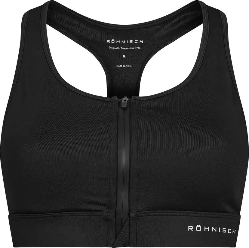 Röhnisch Röhnisch Women's Essential Zip Sportsbra Black