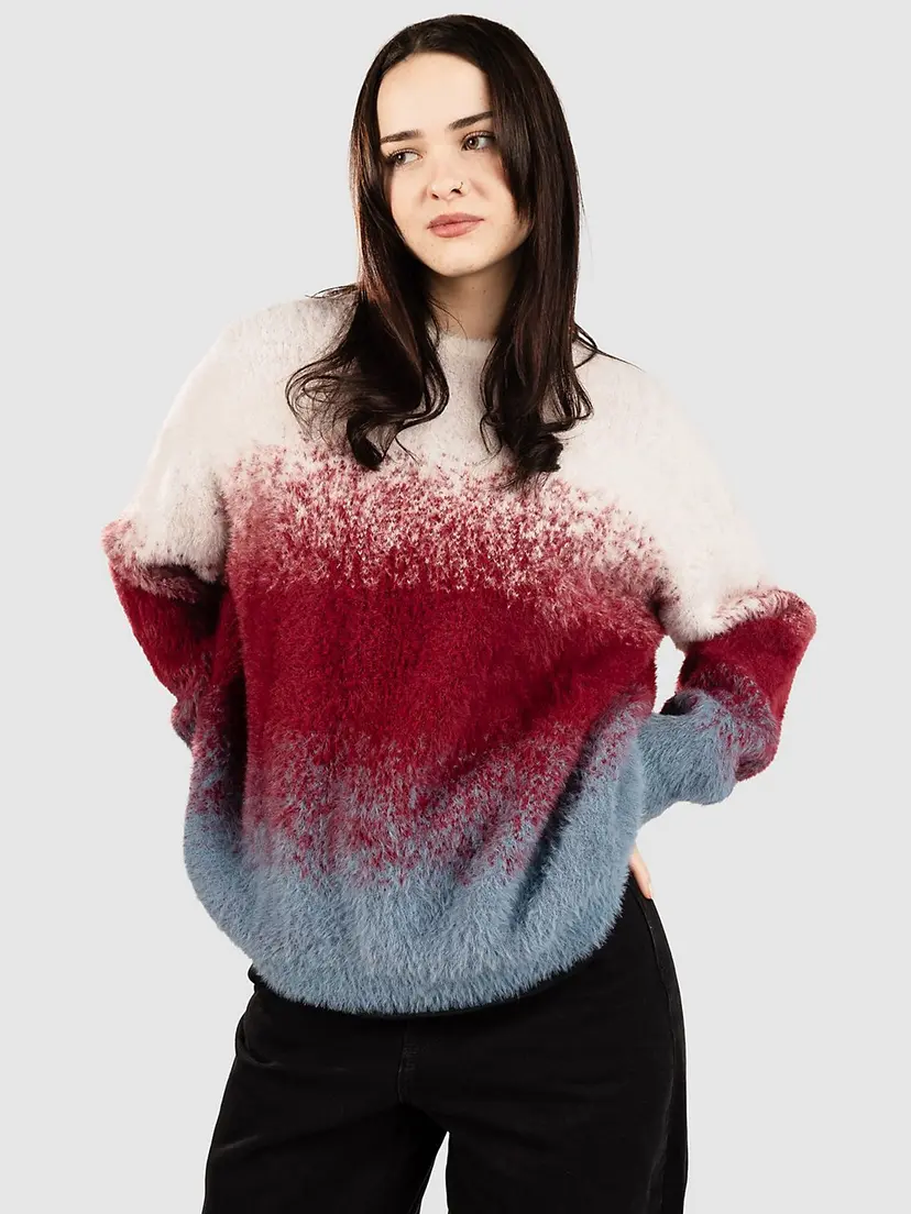 Blue Tomato Blue Tomato Fluffy Knit Strikket genser rød