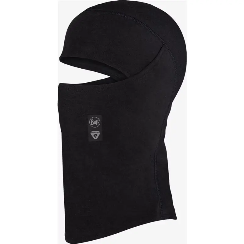 Buff Buff Kid's Thermonet Hinged Balaclava Solid Black