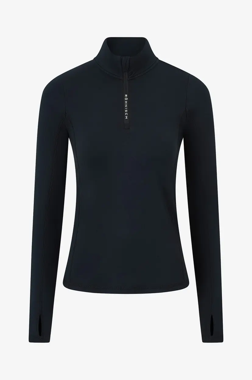 Rohnisch Treningstrøye Layering Half Zip - Svart