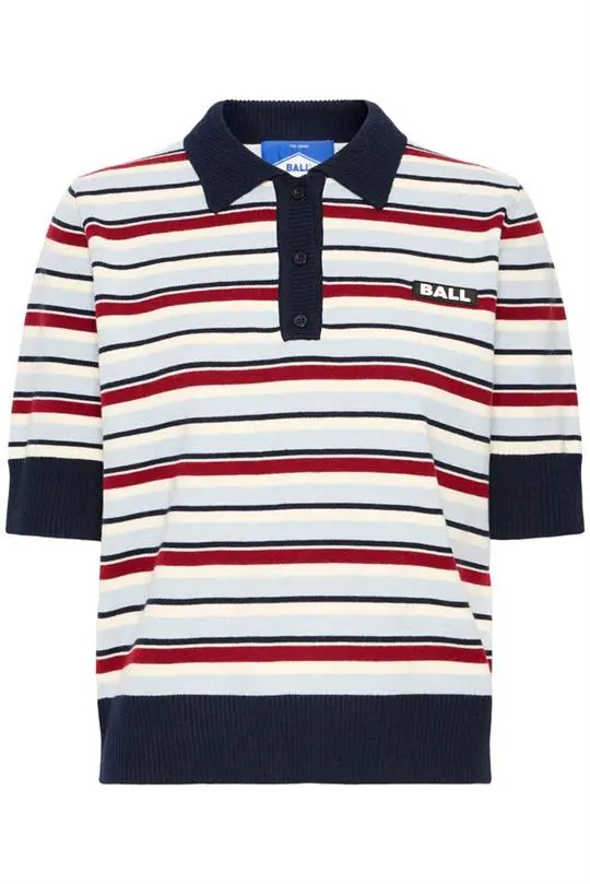 Ball Ball - Marietta Knit Sl Polo - Celestial Blue