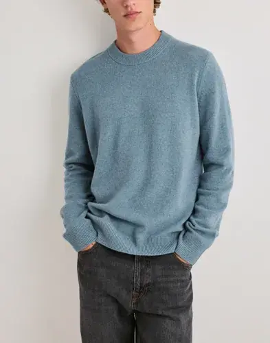 Samsøe Samsøe Samsøe Samsøe Isak Knit Sweater 15010 Strikkegensere Blå