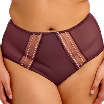 Elomi Elomi Truser Matilda Full Brief Mørkrød   Large Dame