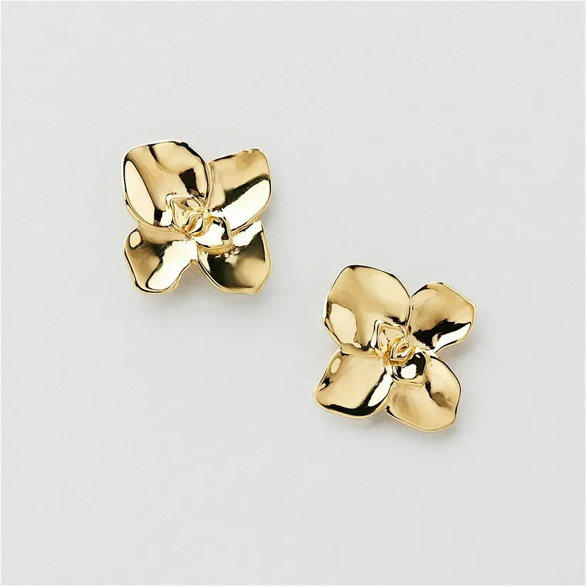 Safira Orchid Flower Studs