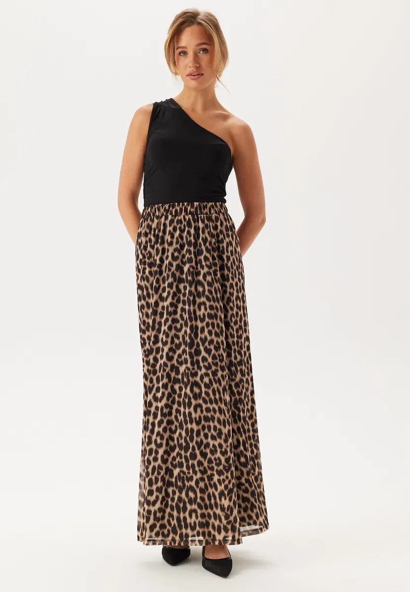 Bubbleroom Mesh Wide Maxi Skirt