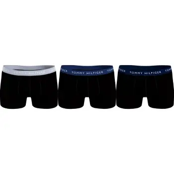 Tommy Hilfiger Tommy Hilfiger 3P Logo Essential Trunks Svart Large Herre