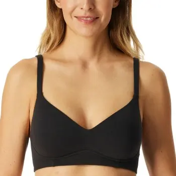 Schiesser Schiesser BH Unique Cotton Soft Bra Svart bomull B 85 Dame