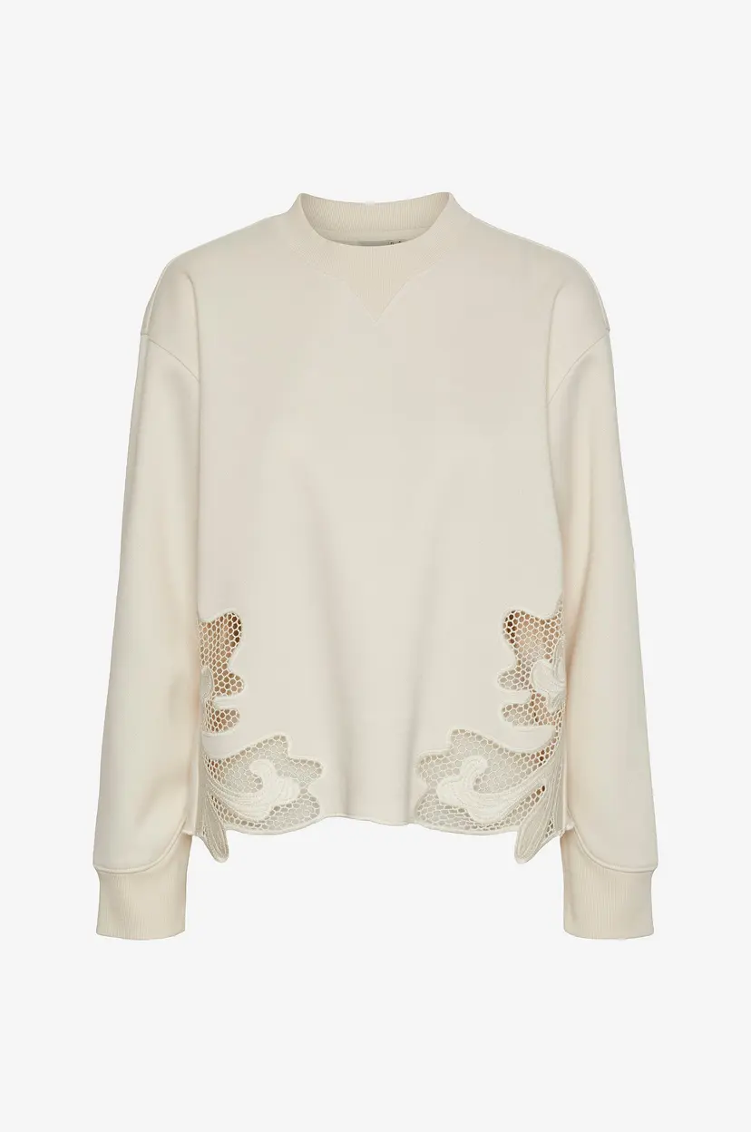 Y.A.S Collegegenser yasIsa LS Sweat - Beige