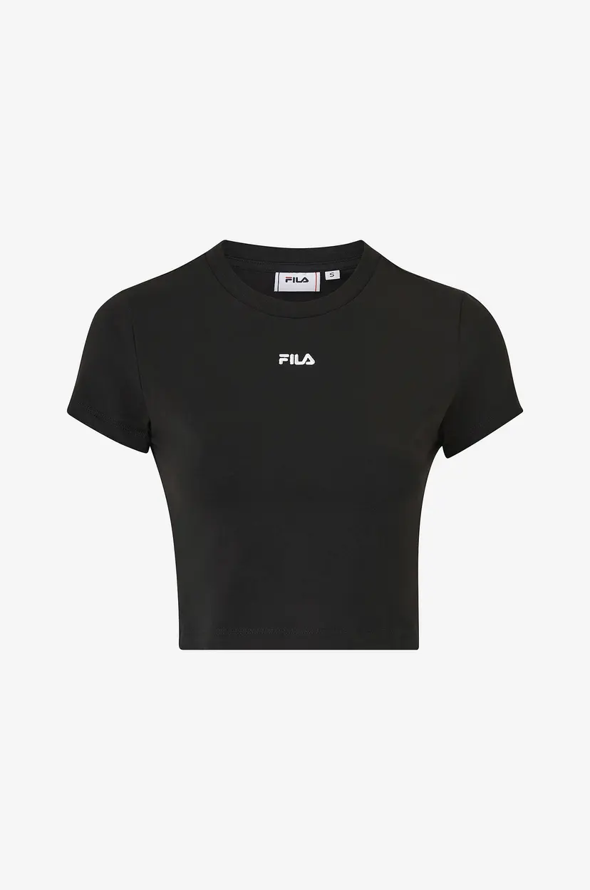 Fila Topp Latina Cropped Tee - Svart