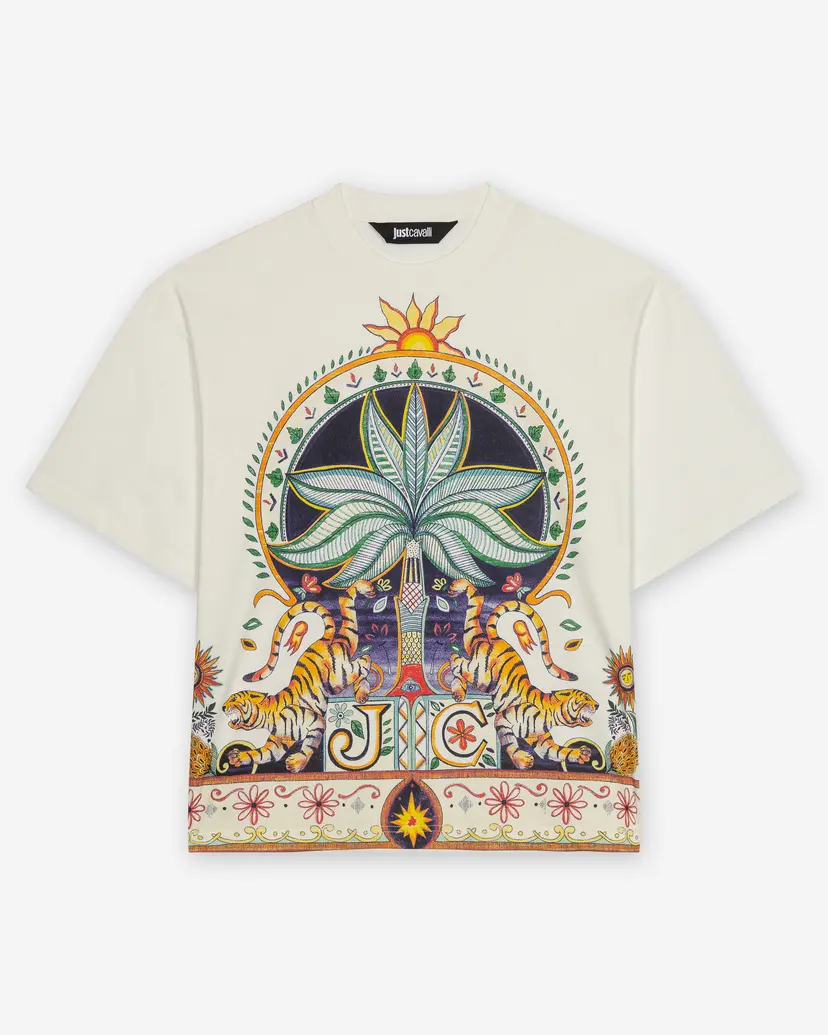 Just Cavalli Just Cavalli R Garden Carousel White T-shirt