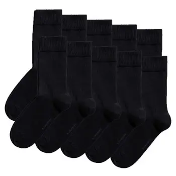 Björn Borg Björn Borg Strømper 10P Essential Long Socks Svart Str 41/45 Herre