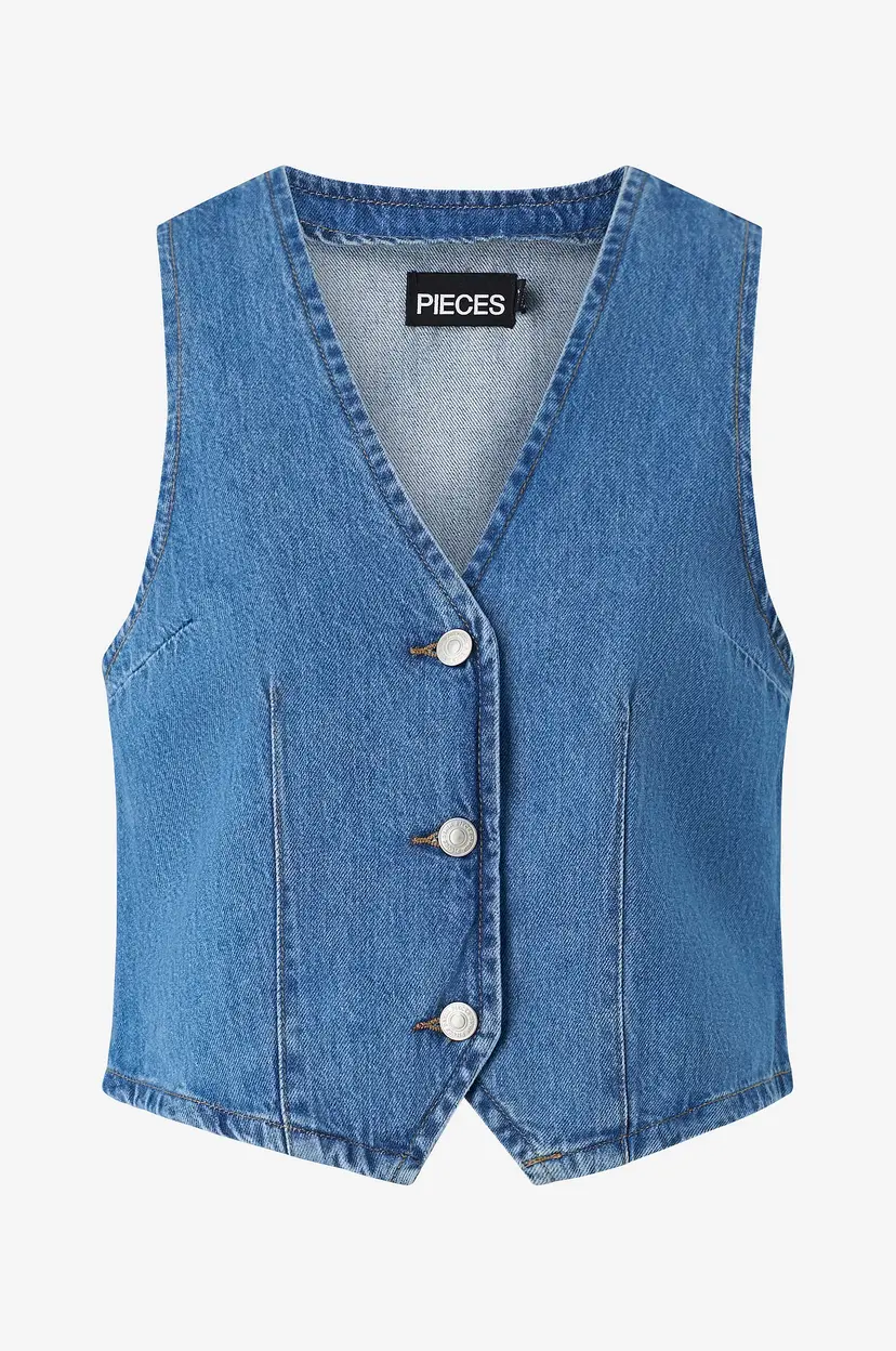 Pieces Vest pcSky Vest - Blå