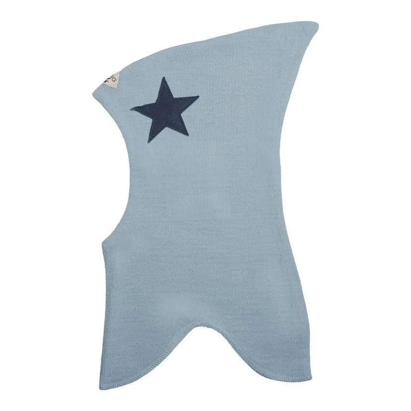 Racing Kids Racing Kids Ull Balaclava Med Stjerne Sky Blue