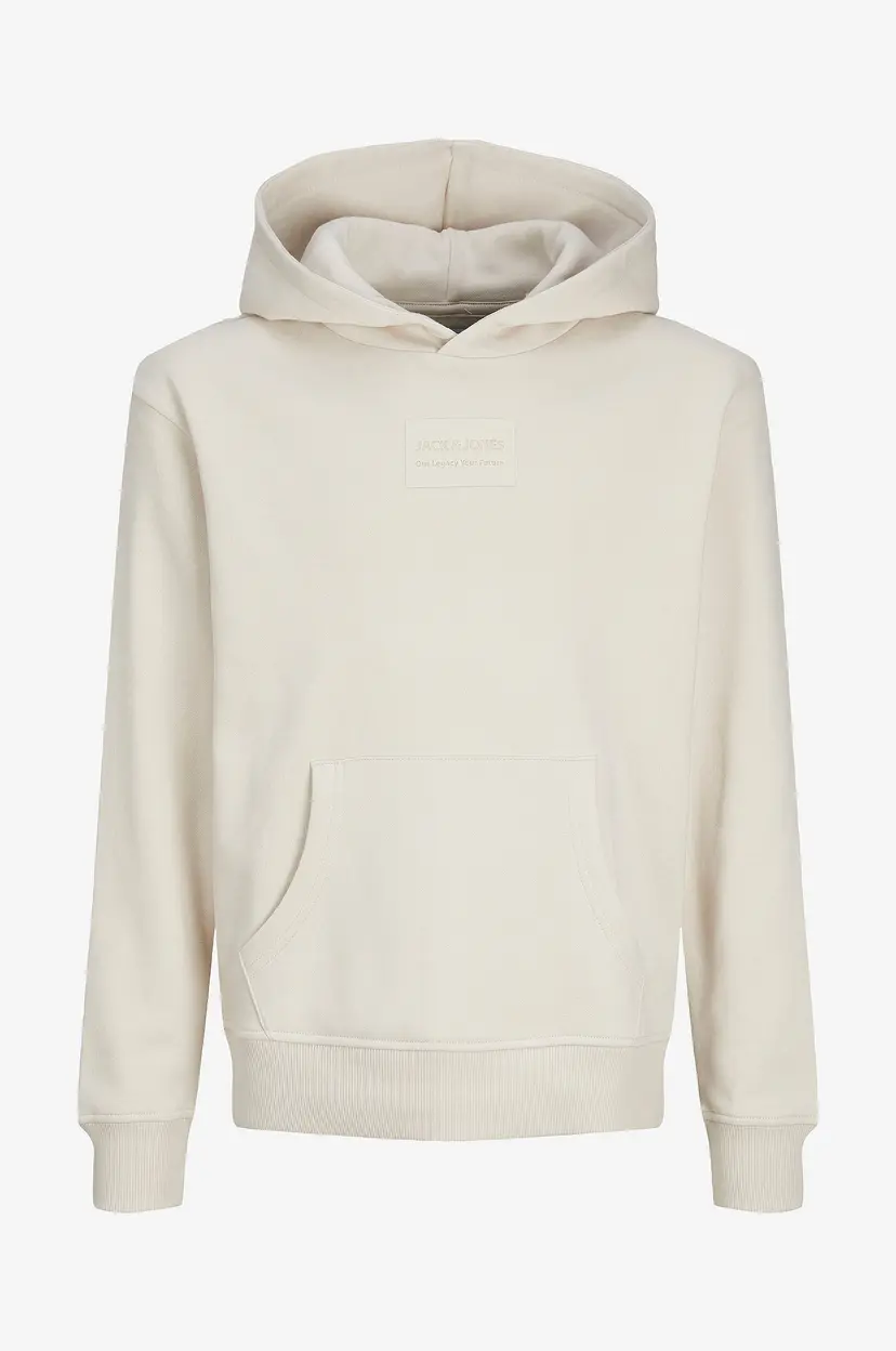 Jack & Jones Junior Collegegenser jjhAkkai Sweat Hood Jnr - Beige