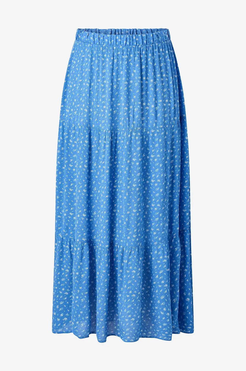 Zizzi Maxi skjørt caRose - Blå