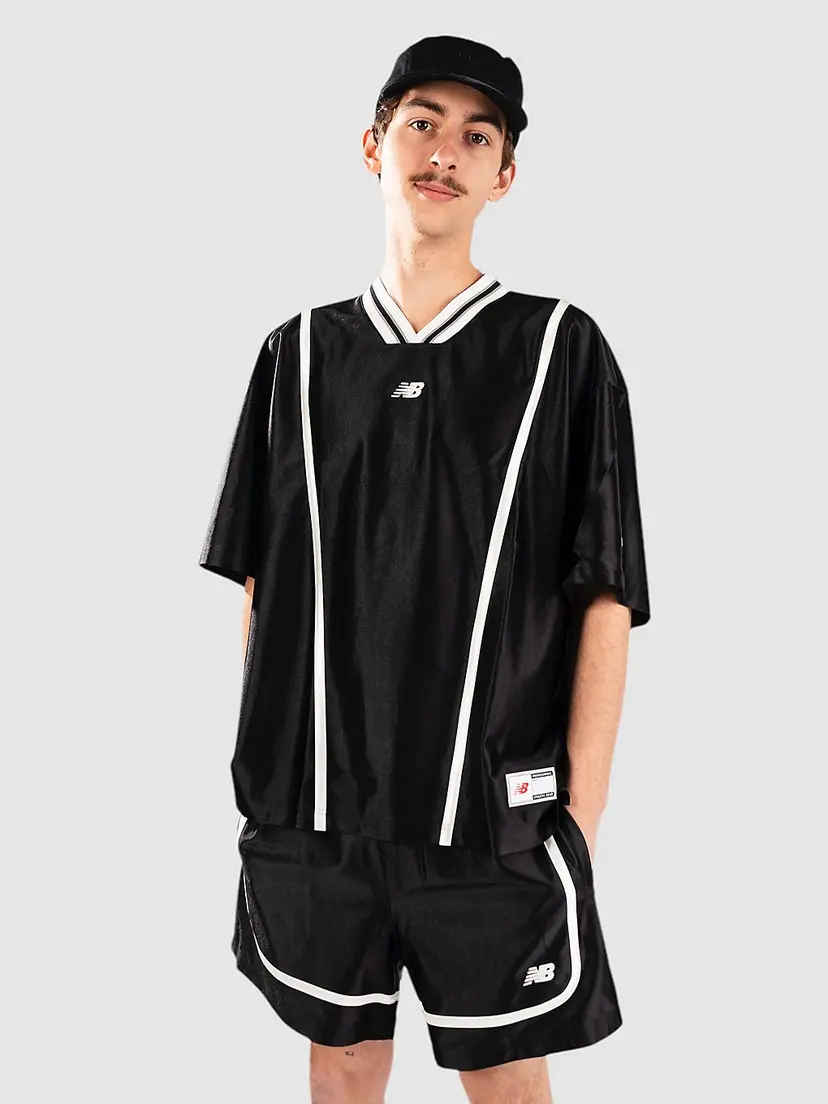 New Balance New Balance Poly Tricot Shooting T-skjorte svart