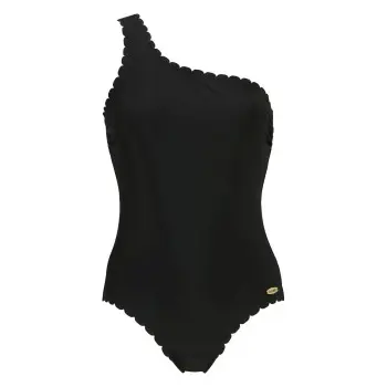 Damella Damella Alyssa Wavy Swimsuit Svart 44 Dame