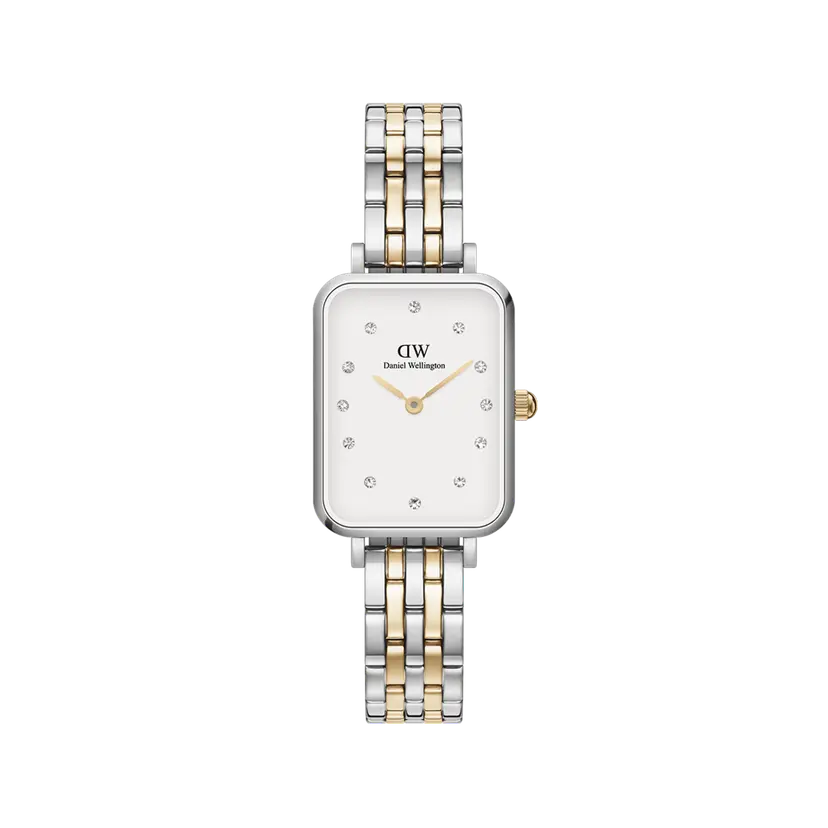 Daniel Wellington Silver 20x26mm Watch Quadro Lumine 5-link Two-tone | DW