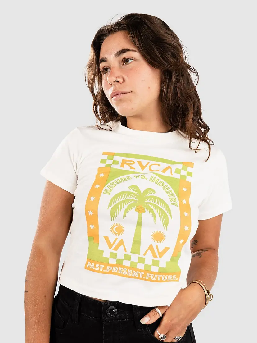 RVCA RVCA Palmy Daze T-skjorte hvit