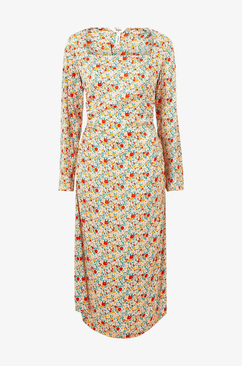 Object Collectors Item Kjole objJabin L/S Slim Dress 126 - Flerfarget