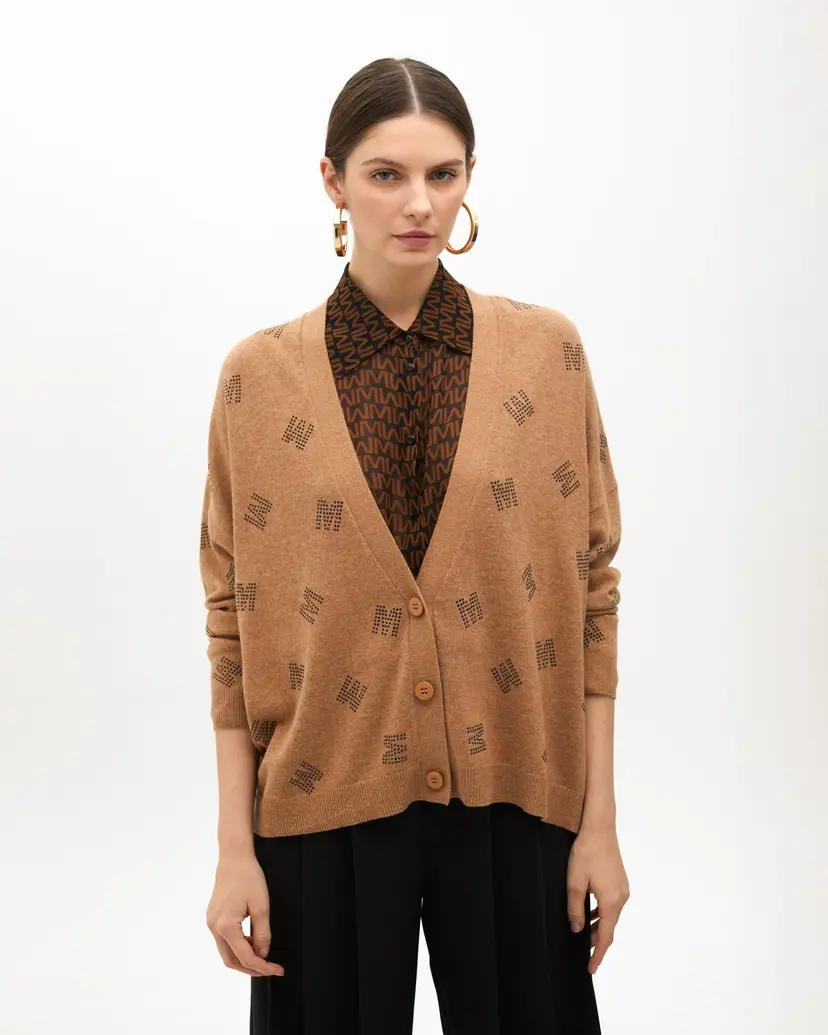 Maite by Lola Maite by Lola MF2511010 Camel Knitted coat