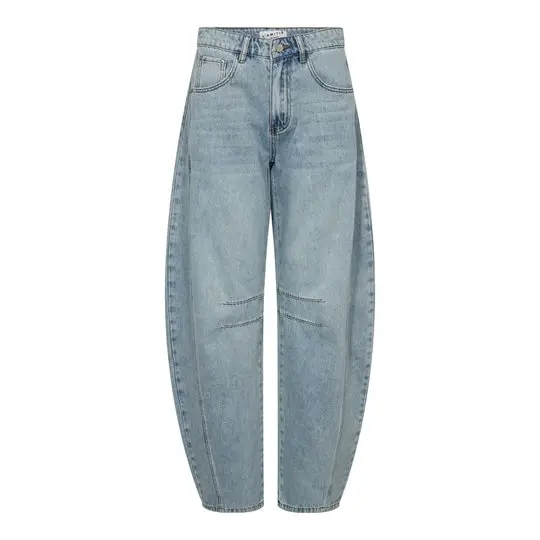 Haute L ' Amité Haute L' Amitié - Drew Barrel Panel Jeans - Bleached Denim