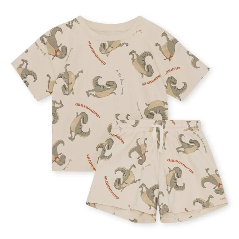 Konges Sløjd Konges Sløjd 2 Pack Lin Set Dansosaurus (80 / 1 år)
