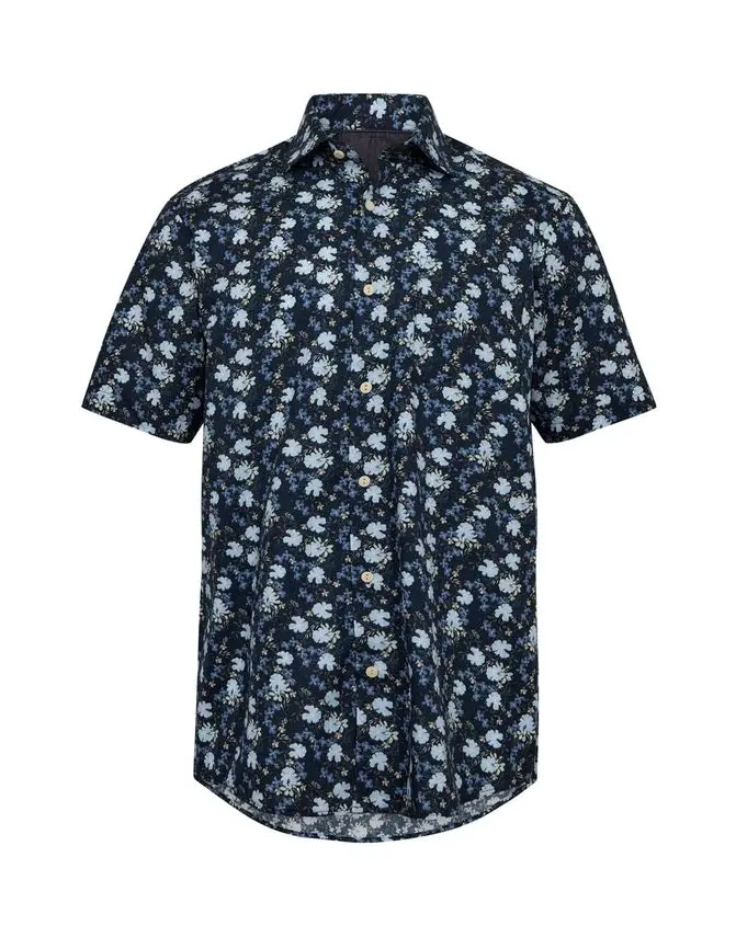 Black Blue Shirt s/s regular fit